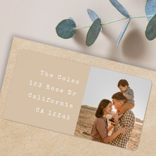 Benutzerdefinierte Foto-Rücksendeadressen-Aufklebe Adressaufkleber