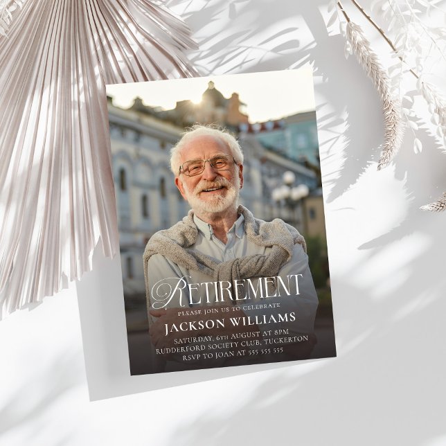 Benutzerdefinierte Foto-Ruhestandsfeier Einladung (Von Creator hochgeladen)