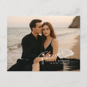 Benutzerdefinierte Foto-Save-the-Date-Postkarte Ankündigungspostkarte