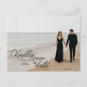 Benutzerdefinierte Foto-Save-the-Date-Postkarte Ankündigungspostkarte