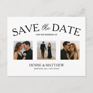 Benutzerdefinierte Foto-Save-the-Date-Postkarte Ankündigungspostkarte