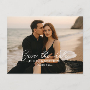 Benutzerdefinierte Foto-Save-the-Date-Postkarte Ankündigungspostkarte