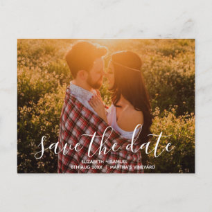 Benutzerdefinierte Foto-Save-the-Date-Postkarte Ankündigungspostkarte