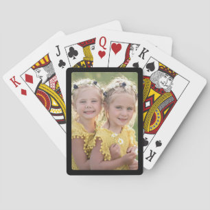 Benutzerdefinierte Foto-Schwarz-Rahmen-Karten Spielkarten