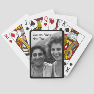 Benutzerdefinierte Foto-Schwarz-Rahmen-Karten Spielkarten