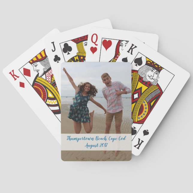 Benutzerdefinierte Foto Spielkarten - Feiern Sie e (Rückseite)