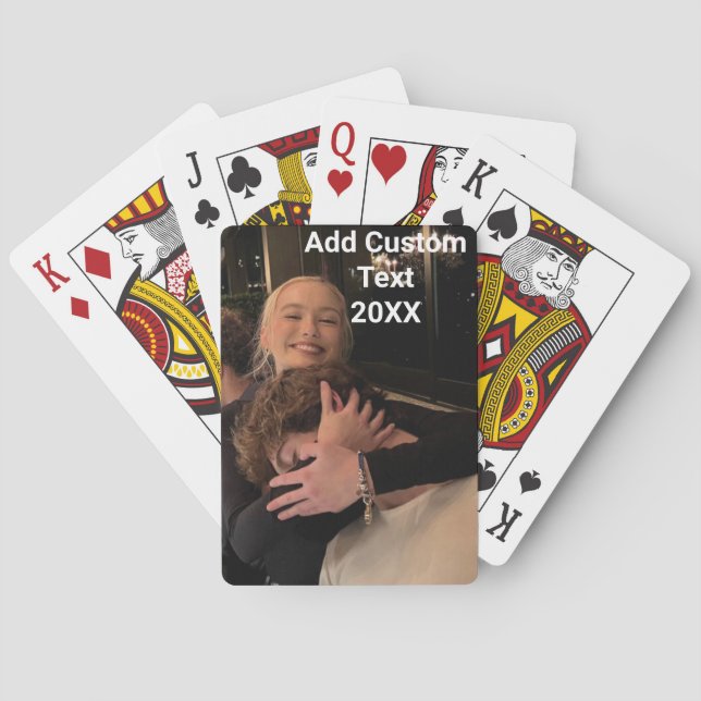 Benutzerdefinierte Foto-Spielkarten Personalisiert Spielkarten (Rückseite)