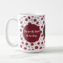 Benutzerdefinierte Foto-Tasse mit roten Blume | Mu Kaffeetasse