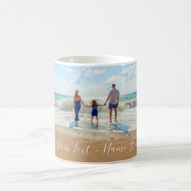 Benutzerdefinierte Foto Text-Tasse Ihre bevorzugte Kaffeetasse (Mittel)