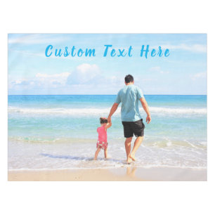 Benutzerdefinierte Foto-Text-Tischdecke Ihre Famil Tischdecke