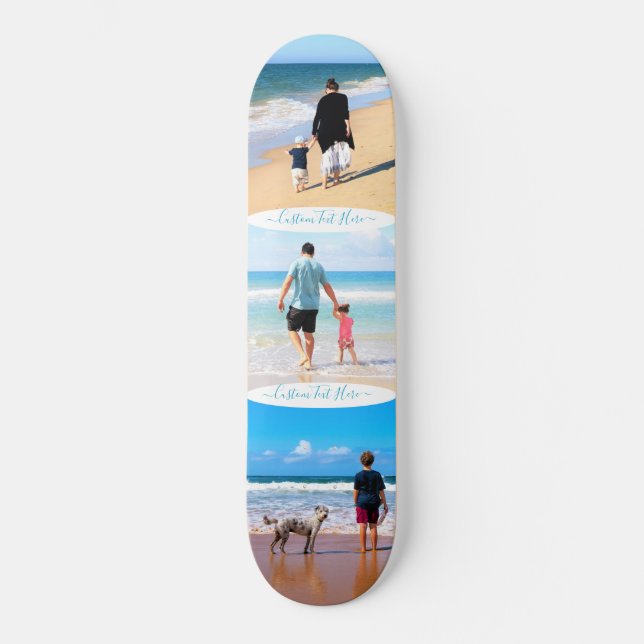 Benutzerdefinierte Foto-Textcollage-Skateboard für Skateboard (Vorderseite)