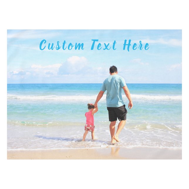 Benutzerdefinierte Foto-Textdatei für Ihre Fotos i Tischdecke (Vorderseite (Horizontal))