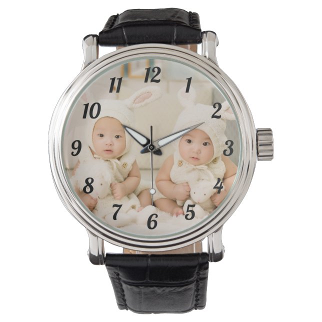 Benutzerdefinierte Foto-Überwachung Armbanduhr (Vorderseite)