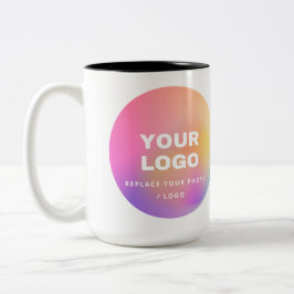 Benutzerdefinierte Foto- und Logo-Tasse: Personali Zweifarbige Tasse