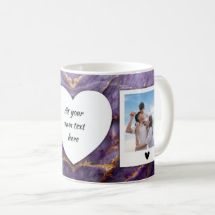 Benutzerdefinierte Foto- und Text-Tasse - Elegante Kaffeetasse