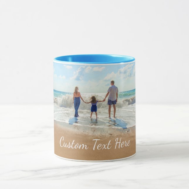 Benutzerdefinierte Foto- und Text-Tasse - Ihr eige Tasse (Zentrum)