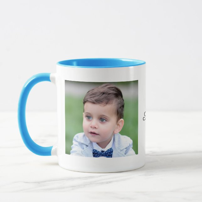 Benutzerdefinierte Foto- und Text-Tasse, Personali Tasse (Links)