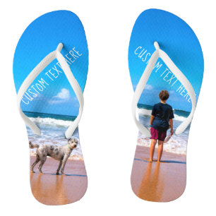 Benutzerdefinierte Foto- und Textflöße mit Ihren H Flip Flops