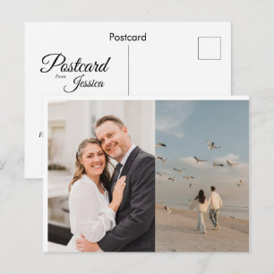 Benutzerdefinierte Foto- und Textpostkarte Postkarte