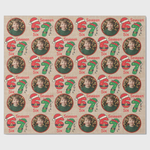 Benutzerdefinierte Foto-Weihnachtsgeschenkverpacku Geschenkpapier