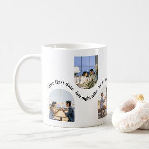 Benutzerdefinierte Foto-Zeitleiste - Hochzeitgesch Kaffeetasse