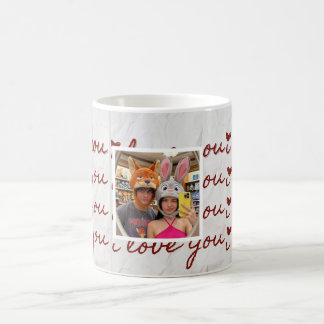 Benutzerdefinierte Fotocollage Ästhetisches Paar T Kaffeetasse