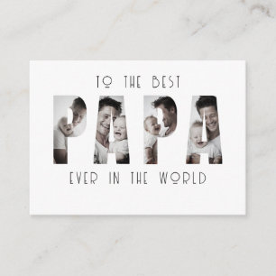 Benutzerdefinierte Fotocollage 'Bester Papa Aller Begleitkarte