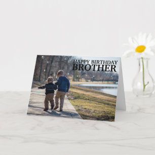 Benutzerdefinierte Fotocollage Bruder Geburtstag j Karte