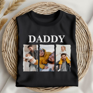 Benutzerdefinierte Fotocollage Daddy – Personalisi T-Shirt