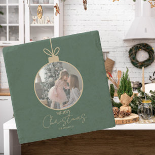 benutzerdefinierte Fotocollage Frohe Weihnachten C Steinuntersetzer