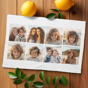 Benutzerdefinierte Fotocollage mit quadratischen F Küchentuch