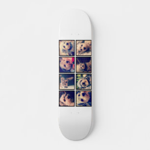 Benutzerdefinierte Fotocollage mit quadratischen F Skateboard