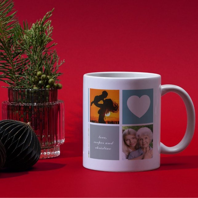 Benutzerdefinierte Fotocollage mit sentimentaler N Kaffeetasse (Von Creator hochgeladen)