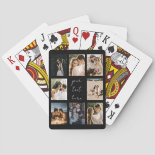 Benutzerdefinierte Fotocollage Personalisiertes Bi Spielkarten