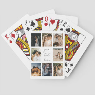 Benutzerdefinierte Fotocollage Personalisiertes Bi Spielkarten