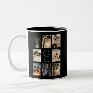 Benutzerdefinierte Fotocollage Personalisiertes Bi Zweifarbige Tasse
