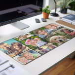 Benutzerdefinierte FotoCollage Schreibtischunterlage<br><div class="desc">Verzieren Sie Ihren Arbeitsbereich mit dieser modernen,  benutzerdefinierten Schreibtischmatte,  die eine Collage aus 9 beliebten Fotos aus Familie,  Freunden,  Haustieren,  Erinnerungen,  etc. auf schwarzem Hintergrund enthält.</div>