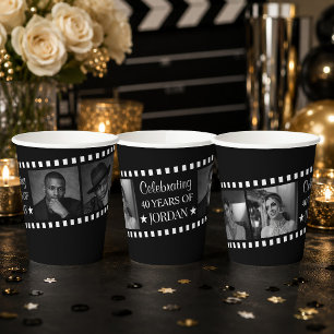 Benutzerdefinierte Fotofilmstreifen-Tassen, Hollyw Pappbecher
