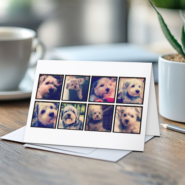 Benutzerdefinierte Fotomaterial mit quadratischen  Karte (Custom Folded Greeting Card)