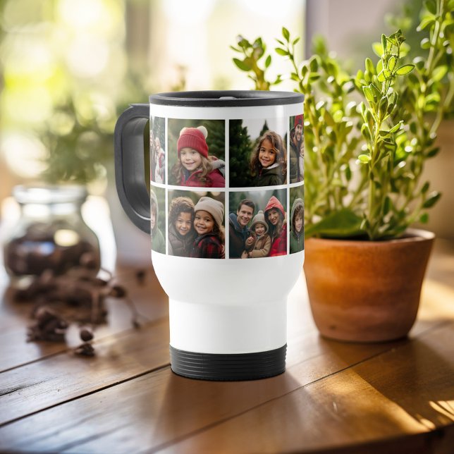 Benutzerdefinierte Fotomaterial mit quadratischen  Reisebecher (Personalized travel mug)