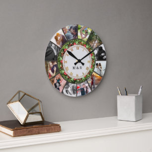 Benutzerdefinierte Fotos Collage Uhr   Geschenk fü