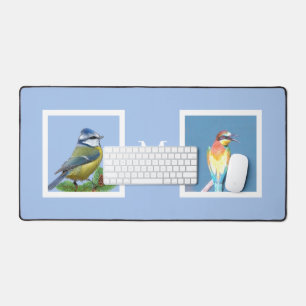 Benutzerdefinierte Fotos für Vögel und Monogramm f Schreibtischunterlage