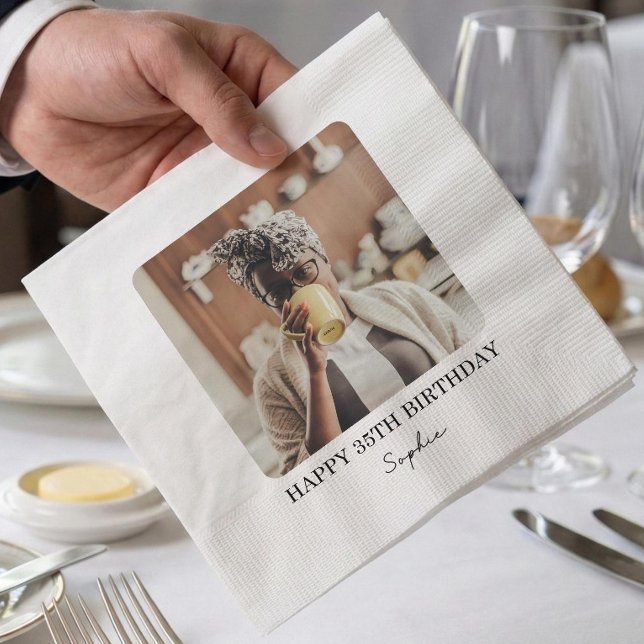 Benutzerdefinierte Fototücher, Personalisierte Geb Serviette (Von Creator hochgeladen)
