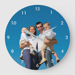 Benutzerdefinierte Fotowanduhr Große Wanduhr