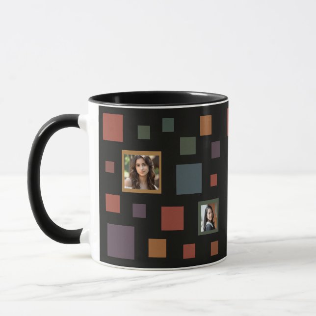 Benutzerdefinierte Fotquadrate Tasse (Links)