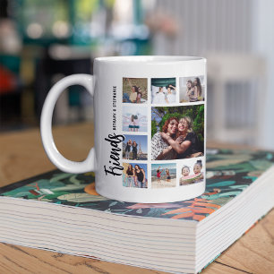 Benutzerdefinierte Freunde-Foto-Collage Kaffeetasse