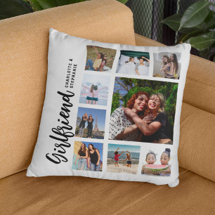 Benutzerdefinierte Freundin-Foto-Collage Kissen