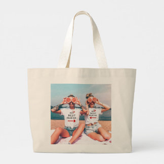 Benutzerdefinierte Freundschaftsbild-Tasche Jumbo Stoffbeutel