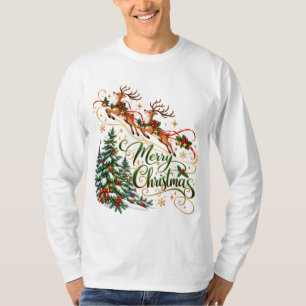 Benutzerdefinierte Frohe Weihnachten Tees, Sweatsh T-Shirt