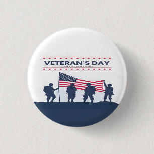 Benutzerdefinierte Frohen Veterans Day! Dankeschön Button
